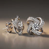 Celtic Knot™ Earrings — 18K White Gold | Diamond