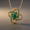 Celtic Knot™ Pendant — 18K Yellow Gold | Emerald