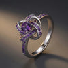 Celtic Knot™ Ring — 18K White Gold | Amethyst