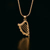 Celtic Harp™ Pendant — 18K Yellow Gold Necklace