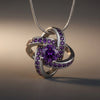 Celtic Knot™ Pendant — 18K White Gold | Amethyst