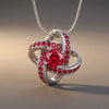 Celtic Knot™ Pendant — 18K White Gold | Ruby