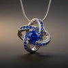 Celtic Knot™ Pendant — 18K White Gold | Sapphire
