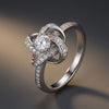 Celtic Knot™ Ring — 18K White Gold | Diamond