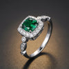Enchanted Emerald™ Ring — 18K White Gold | Diamond Accent